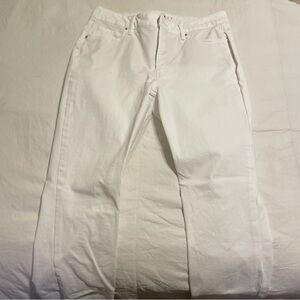 WHBM The Sculpt Skinny Ankle High-Rise Classic White Jeans